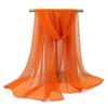 Bufanda de baile de georgette suave para mujer, de color liso, para entrenamiento corporal