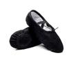 Zapatos de lona color carne sin cuero, suela blanda, para niños pequeños de yoga, danza, ejercicio, zapatos de garra de gato, zapatos de ballet para adultos al por mayor