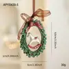 Nuevo Colgante Pintado de Resina Decoración de Árbol de Navidad Campana Tridimensional Colorida Colgante de Dibujos Animados Americanos Listo para la Venta