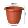 Vaso de Flor de Planta Verde de Plástico Espessado Imitação de Cerâmica Plantio de Phalaenopsis Vaso de Flor de Rabanete Verde Decorativo para Varanda Escritório Jardim