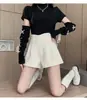 Pantalones casuales de pana para mujer para otoño e invierno 2026, de cintura alta, corte holgado, línea A, pierna ancha, corte bootcut y pantalones cortos para uso al aire libre