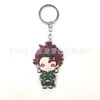 Anime popular Demon Slayer: Kimetsu No Yaiba Tanjiro Nezuko Colgante de Silicona Inosuke Zenitsu Llavero Lindo