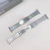 Adecuado para correas de Apple Watch para Apple Watch Series 1-12/Ultra 3/Se 3, Correa de acero con un eslabón y tres eslabones, Desmontable lateralmente