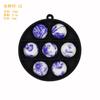 Cuentas de Silicona Pulsera de Transferencia de Agua Colorida Cuentas Redondas Perforadas Cuentas Sueltas Mordedor de Grado Alimenticio 15mm Accesorios para Bricolaje Cuentas para Orejas