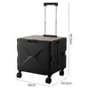 Caixa de Armazenamento Grande Capacidade para Carro de Camping ao Ar Livre Campo Porta Dupla Dobrável Móvel Carrinho de Jantar Campo Carrinho Portátil
