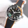 Relógio Haima 600 automático mecânico de pulseira de aço, direto da fábrica europeia, masculino, 1/4 constelação laranja