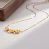 Collar de cuentas de oliva para mujer, diseño de nicho, simple, a la moda, versátil, cuentas de la suerte, lujo ligero, personalidad, cadena para la clavícula de moda