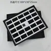 Caja Cuadrada Transparente de Acrílico con Tapa abatible para Almacenar y Exhibir Diamantes Sueltos, Piedras Preciosas de Colores, con Acolchado Interior Negro y Blanco