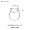 Acessórios para Montagem de Anel de Pérola DIY Prata 925 Estilo Japonês e Coreano Anel Feminino com Abertura para Contas Montagem de Anel de Jade Joias
