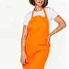 Avental Transfronteiriço Amazon de Poliéster com Gola Halter e Logotipo Personalizado para Padaria, Cafeteria, Roupa de Trabalho, Avental de Cozinha Doméstica