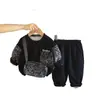 Conjunto Nuevo para Niños 2026 para Primavera y Otoño, Ropa de Otoño para Bebé, Sudadera Casual de Cuello Redondo Estilo Coreano Set de Dos Piezas Venta al por Mayor