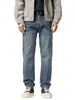 Ropa de Hombre Fengshe / Nueva Colección Primavera y Otoño 2026 Estilo Retro Americano Marca de Moda Jeans Rectos Ajustados Elásticos Pantalones Largos