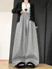 Pantalones Florales de Pierna Recta Estilo Coreano para Mujer de Primavera y Otoño, Largos hasta el Suelo, con Caída Relajada, Pantalones Casuales de Pierna Ancha
