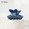Pinza para el pelo Wjia Acero Acético Francés Pinza Pequeña de Diamante Sentido Avanzado Pinza para Flequillo Cola de Caballo Alta Francesa Pinza Superior para el Cabello Accesorios para el Cabello