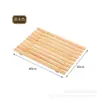 Bandeja de rejilla para pan de madera maciza para uso doméstico, Bandeja rectangular de exhibición hueca para pastelería, Bandeja de rejilla de madera para hornear