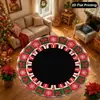 Promoção Quente Tapete Redondo do Papai Noel Decoração de Cena de Festival Interna Externa Tapete de Chão Etiquetagem Amazon Transfronteiriça Dropshipping