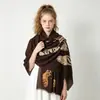 Colección de Bufandas de Mohair de Color Sólido de Otoño e Invierno, Bufandas Atmosféricas Estilo Coreano, Bufandas Chal Ampliadas y Engrosadas al por Mayor
