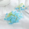 Cabezas de flores de gipsófila artificiales de plástico blando, decoración del hogar, accesorios florales de plástico para manualidades florales DIY, decoraciones de boda