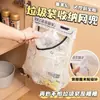 Herramienta mágica para guardar bolsas de basura de cocina, bolsa de malla mágica para bolsas de plástico, almacenamiento en puerta de gabinete montada en la pared, bolsa de almacenamiento de escritorio de gran capacidad