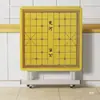 Mesa de Ajedrez Plegable Portátil para Exteriores Mesa de Ajedrez para el Hogar Mesa Multifuncional Reforzada Espesa para Jugar Ajedrez