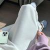 Pantalones Casuales Nuevos de Pierna Waffle, Cordón Ajustable Holgado, Cintura Alta, Slim, Pantalones Harem Casuales Versátiles para Mujer a la Moda