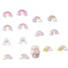 Sanrio Arcoíris Dibujos Animados Accesorios para Uñas Diamante de Resina Estéreo Lindo Accesorios para Uñas Portátiles Uñas DIY Accesorios Pequeños