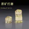 Citrino de Limón Natural Cubo de Azúcar Cuentas Sueltas Cuadradas Accesorios de Joyería de Cristal Hechos a Mano para Manualidades