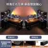 Mesa de esquina, escritorio para computadora del hogar, mesa de escritorio para juegos de escritorio, escritorio con estantería, mesa de esquina integrada para dormitorio, escritorio de oficina para personal