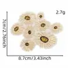 Fábrica en stock Pegatinas de Tela Bordadas de Flores de Dibujos Animados Accesorios de Ropa de Color Sólido Decoración Parche para Planchar Suministro Transfronterizo