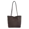 Moda Otoño 2026 Bolso de Mano Tejido Simple para Mujer Ligero Retro Vacaciones Viaje Diario Bolso de Hombro Único