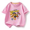 Ropa infantil de dibujos animados del equipo Wang Wang, una generación de niños, camiseta de manga corta de algodón, abrigo naranja, camiseta para bebé niño