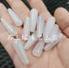 Calcedônia branco gelo gota d'água Jade contas soltas com furo ágata branca gota d'água pulseira colar acessórios contas soltas contas de jade