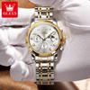Zhang Zhilin patrocinios Reloj de Cuarzo con Esfera Digital Oli's olevs Impermeable Luminoso Multifuncional de Tres Agujas Reales Reloj de Hombre