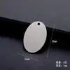 Etiqueta de estrela de cinco pontas em aço inoxidável gravação a laser personalidade etiqueta anti-perda plaqueta pingente oval etiqueta de bagagem etiqueta militar tag de cachorro