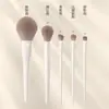 Cheng Shi'An Recomienda el Set de Brochas de Maquillaje Porcelana de Nube: Pincel para Sombras de Ojos, Pincel Plano, Pincel Delineador de Hoja de Navaja, Pincel para Polvos Sueltos, Herramientas de Maquillaje