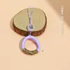 Novo Cordão Curto de Fivela de Anel com Caractere da Sorte Tecido Artesanal Estilo Chinês, Pingente Pequeno de Uso Duplo Estilo Antigo Anti-Perda Venda por Atacado
