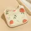 Babero de Gasa de Seis Capas con Forma de Pétalo para Bebé Algodón Puro Clase A Toalla para Babas Babero para Recién Nacido Unisex Estilo Delgado Primavera y Verano