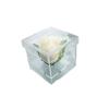 Caja Transparente de Acrílico para Rosas con Tapa 7º Día de San Valentín Caja de Regalo Boda Confesión Sello de Regalo