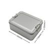 Lata mate con hebilla de punto Caja de lata rectangular para embalaje Caja para embalaje de pastel de piña Caja para galletas Caja para guardar dulces