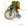 Rana Ciclismo Molino de Viento Animal Motocicleta Jardín Pila Metal Hierro Forjado Patio Decoración de Jardín Molino de Viento Transfronterizo en stock