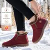 Botas de Algodão Femininas Botas de Neve de Poliuretano Transfronteiriças Tamanho Grande Botas Femininas Quentes com Lã Adicionada e Botas de Algodão Espessadas Cano Alto Resistentes ao Frio Botas Longas