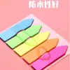 Etiquetas de índice de colores transparentes para apuntes de estudiantes, marcadores de páginas de puntos clave, etiquetas fluorescentes de clasificación para oficina, escribibles