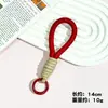 Estilo Ins Corda Curta Trançada Cordão para Celular Chaveiro Colorido Candy Corda Artesanal Unissex Pulso Cordão Anti-Perda Removível