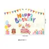 Telón de Fondo de Cumpleaños Transfronterizo Decoración de Fiesta de Cumpleaños Multitemática Montaje de Escena Banner de Poliéster Telón de Fondo Personalización