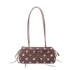 Bolsa Pequeña Cuadrada Fresca de Mano Estilo Coreano al por Mayor para Mujer 2026 Otoño Nuevo Bolso de Hombro Único con Lunares y Lazo Bolso de Axila de Moda