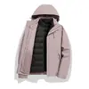 Chaqueta de plumón impermeable para hombre y mujer, tres en uno, repelente al agua, desmontable, para invierno, exterior, montañismo, esquí, ropa, estampado