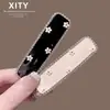 Novo prendedor de cabelo estilo coreano com strass de margarida pequena para mulheres, elegante para franja da testa e lateral, acessório de cabelo requintado