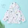 Ropa de Protección Solar Jingqi para Bebés 2025 Verano Delgada Algodón Puro Transpirable Camisa de Aire Acondicionado para Bebés Niños y Niñas Chaqueta de Protección Solar