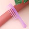 Peine transparente de dientes anchos y gruesos 529 para hombres y mujeres, cabello largo, rizado, liso, de plástico, para el hogar.