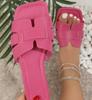 Sapatos Femininos Novos de Primavera para Comércio Exterior Sapatilhas Bico Quadrado Couro Costurado Chinelos Femininos Transfronteiriços Sandálias Femininas